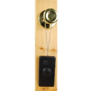 2n1 Personal & Burglar Alarm on door knob view