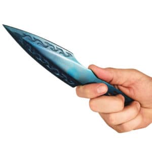 2 Piece Throwing Knife Blue-ST-TK2-101- in hand view